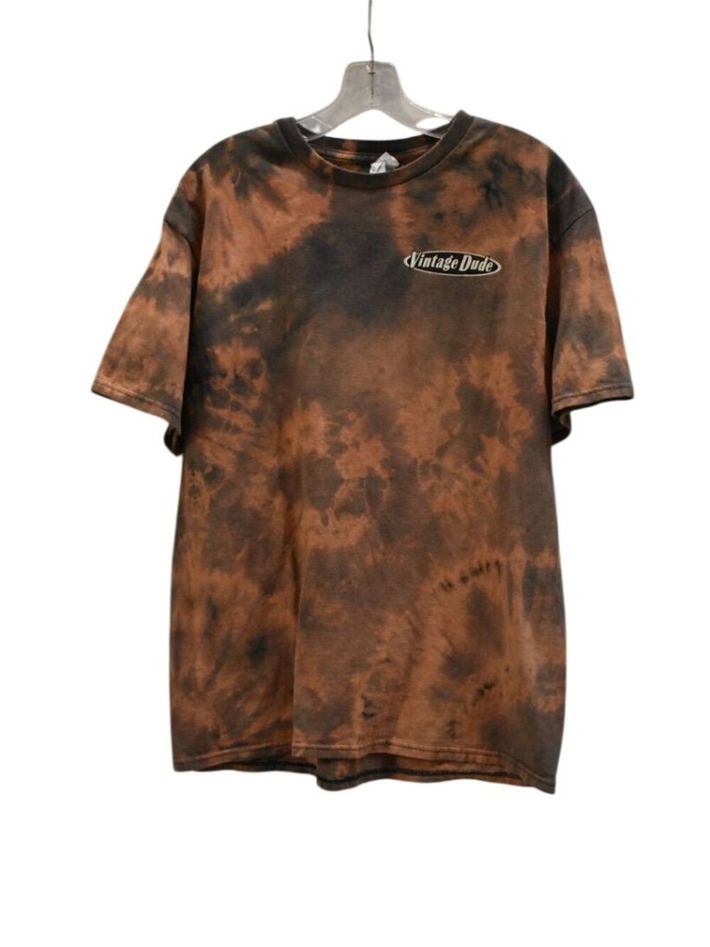 Men's Pro Weight Vintage Dude Pre-shrunk Cotton Bleach Dye T-shirt Size L